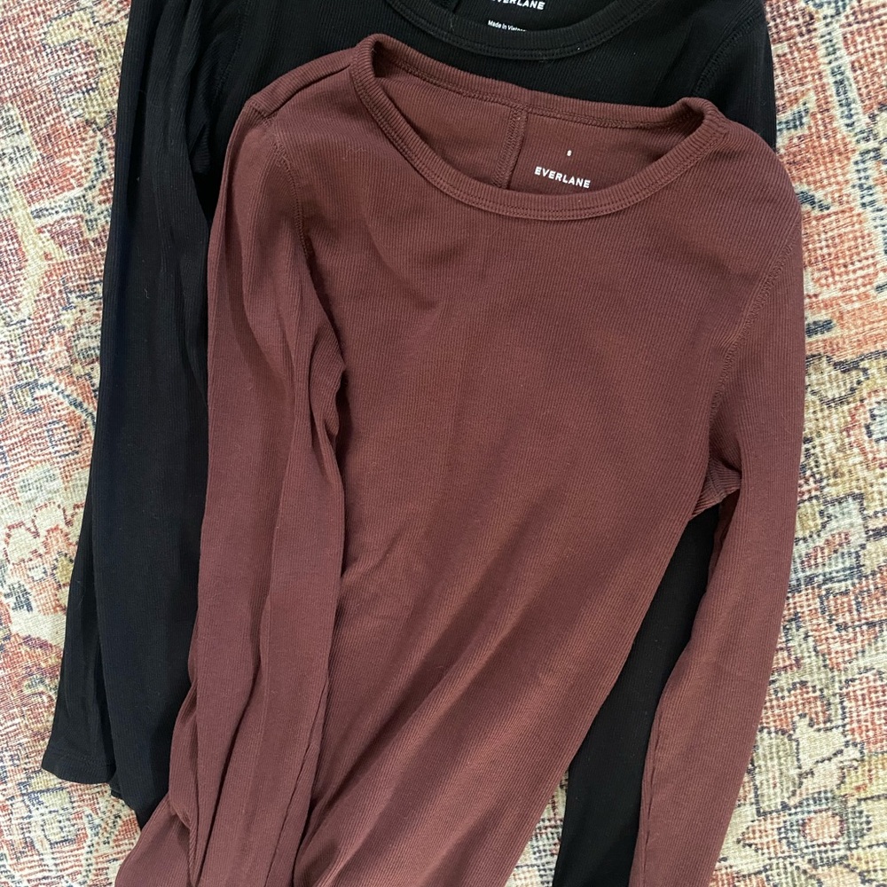 Everlane luxe rib Long Sleeve bundle